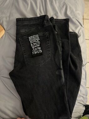 Ksubi Black Skinny Men’s Jeans with Back Patch